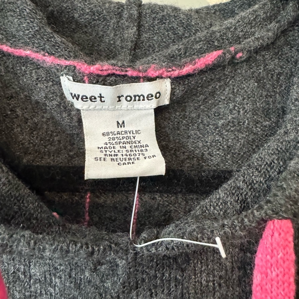 Sweet Romeo Knit Hoodie Sweater l M - Picture 4 of 6